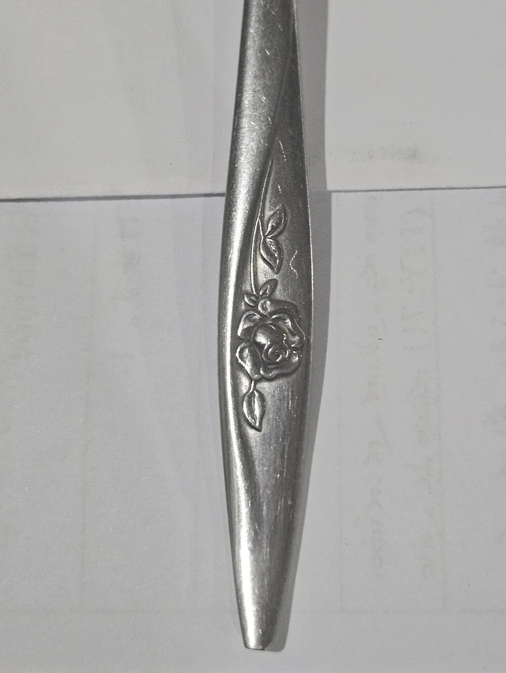 Vintage Oneida Lasting Rose Cutlery - 3 Pieces (2 Knives + Spoon)